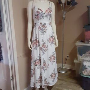 Rue21 Floral Lined Maxi W/ Lace